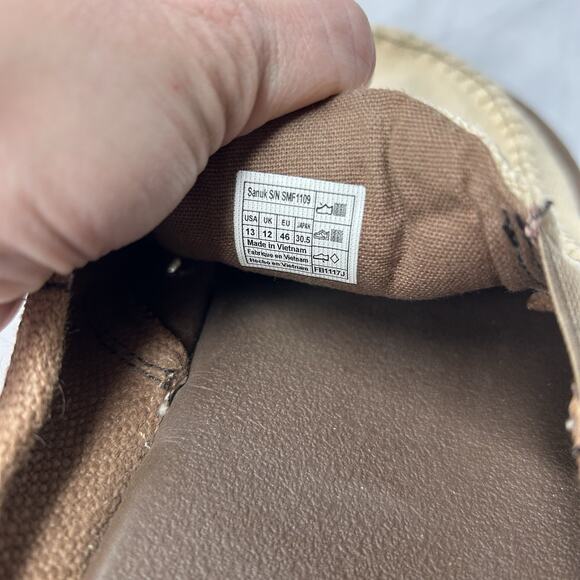 Sanuk Loafer Men's Size 13 You Got My Back III 1108390 Tan Lightly Used - Picture 6 of 6